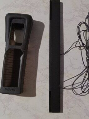 Wii BUNDLE Sleeve +Sensor Bar OEM Black Wired Nintendo Brand